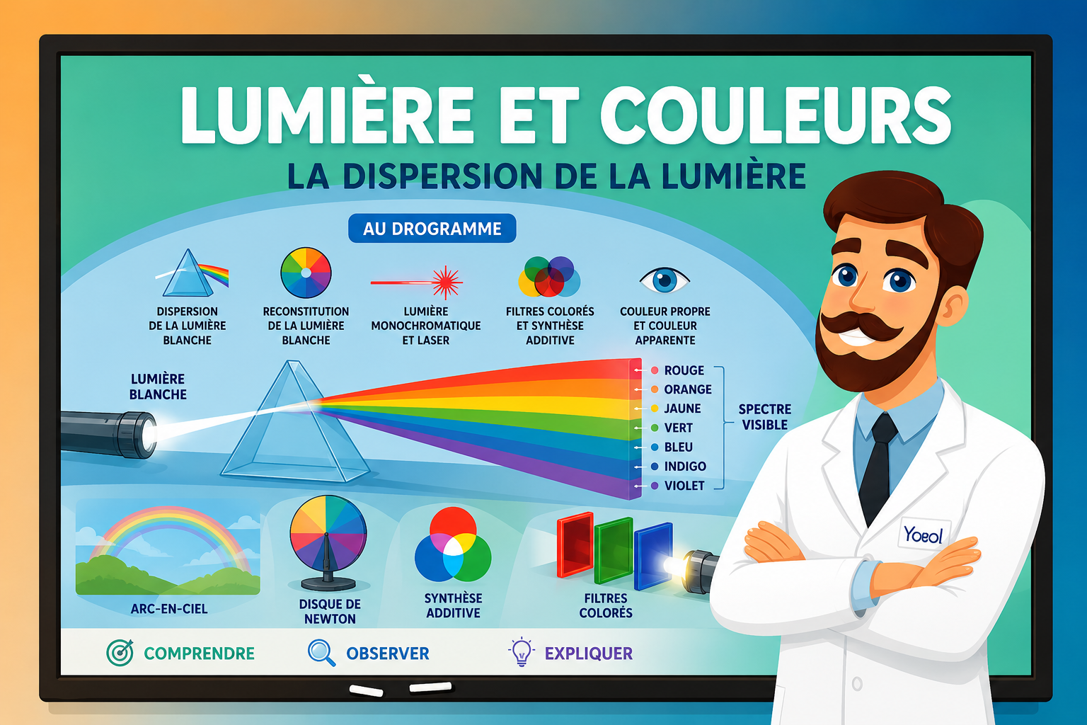 Unité 2 – Chapitre 2 : Lumière et couleurs – Dispersion de la lumière
