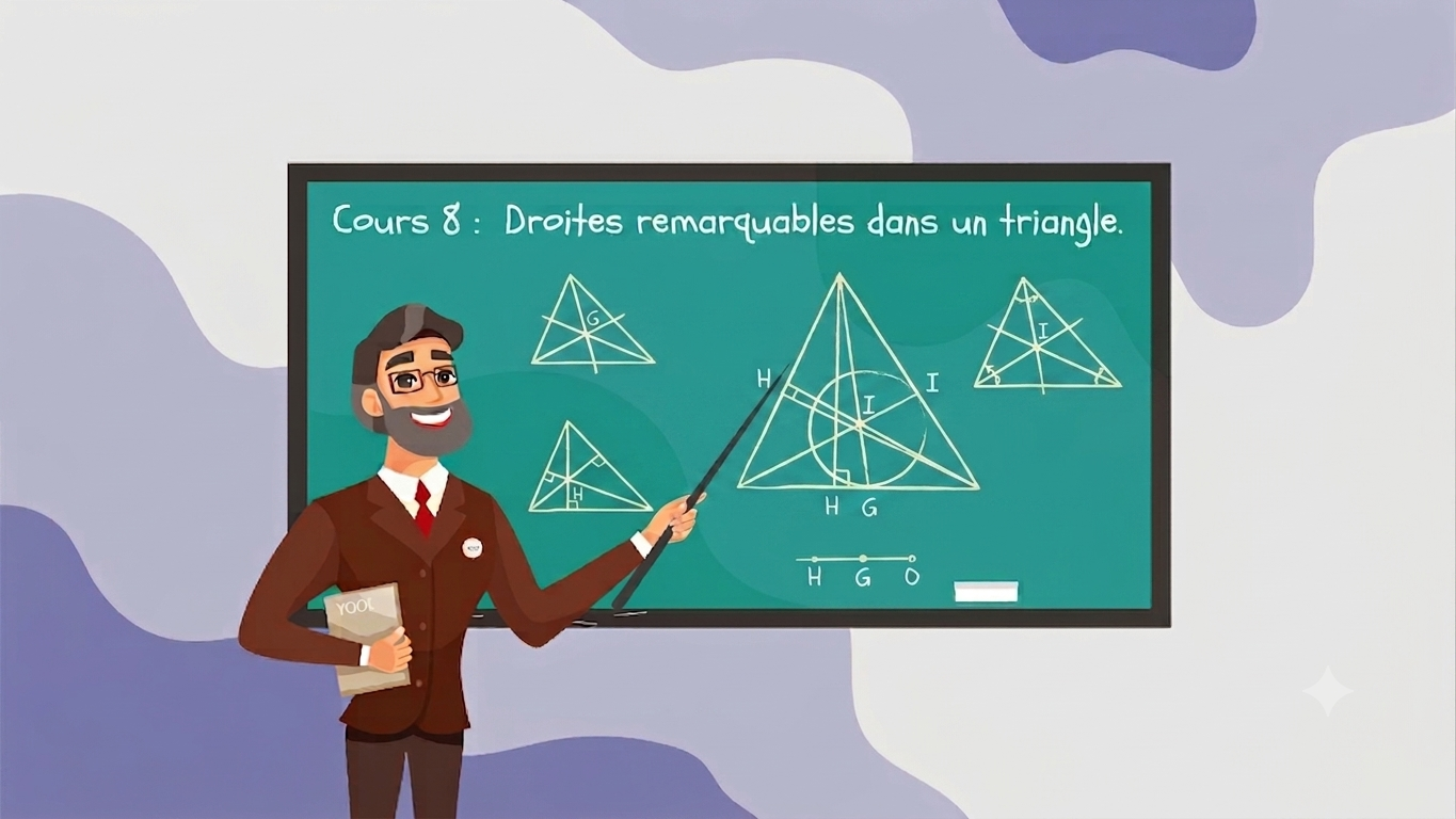 Cours 8 : Droites remarquables dans un triangle.