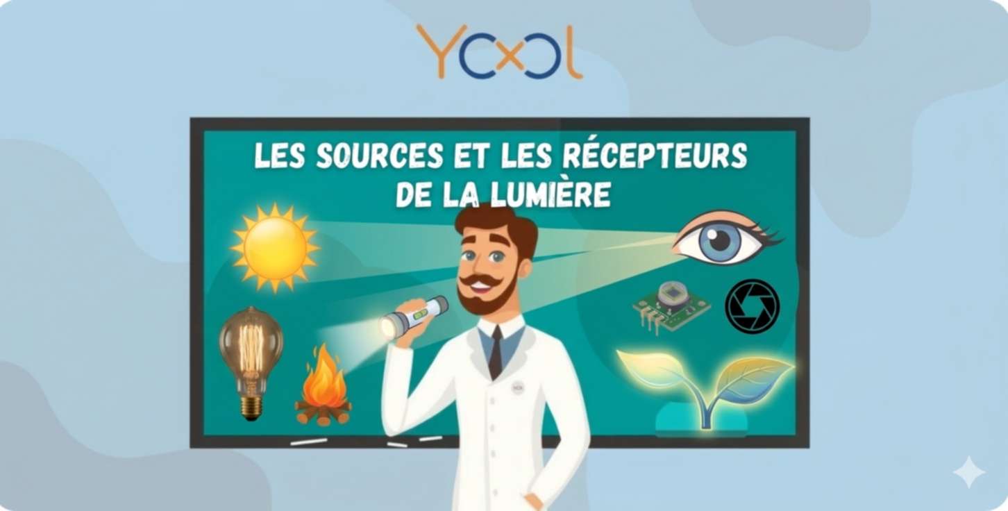Unité 2 - chapitre 1 :  La lumière autour de nous- sources et récepteurs de lumière