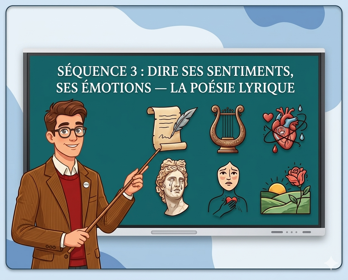 Séquence 3 : Dire ses sentiments, ses émotions — La poésie lyrique