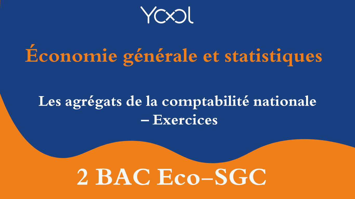 YOOL LIBRARY | Les agrégats de la comptabilité nationale – Exercices