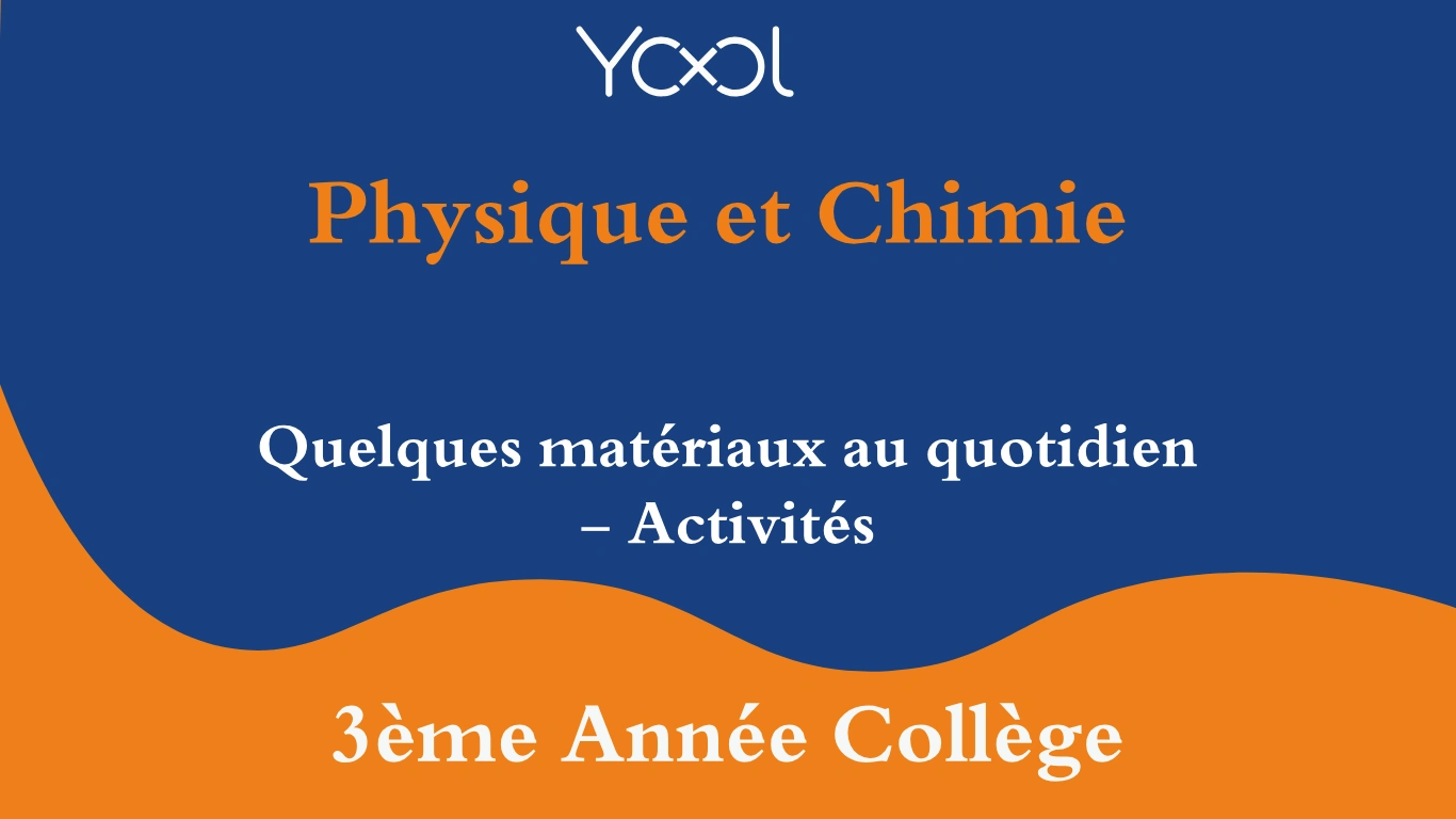 YOOL LIBRARY | Quelques matériaux au quotidien  - Activités