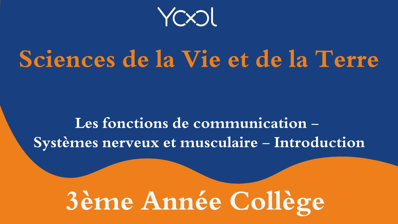 YOOL LIBRARY | Les fonctions de communication - Systèmes nerveux et musculaire - Introduction